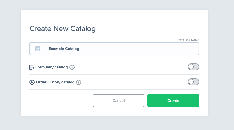 How to Create a Catalog